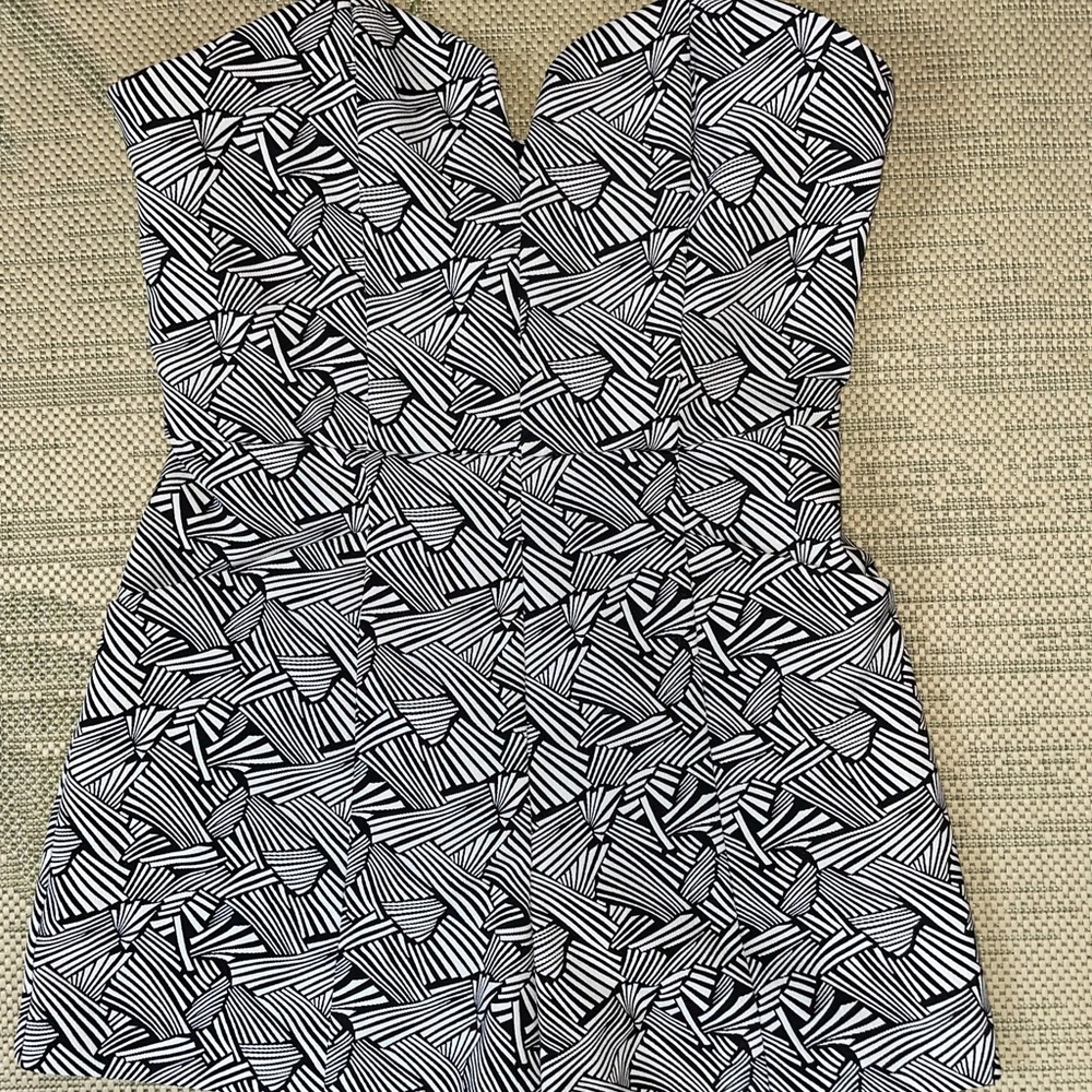 B&W abstract romper